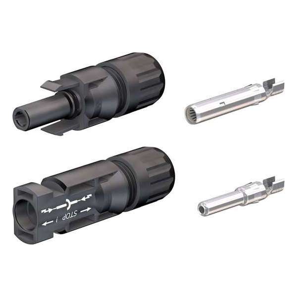 Staubli MC4 connector set (male + female) - 10 STUKS Staubli MC4 connector set (male + female) - 10 STUKS