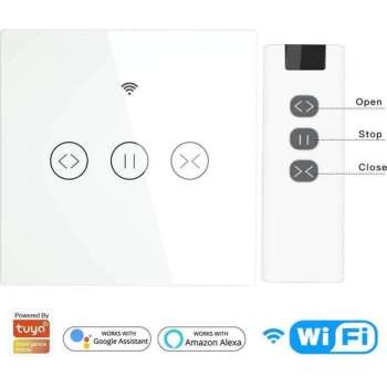 Slimme Touchscreen Rolluikschakelaar met afstandsbediening | App bedienbaar | SmartHomeSwitch