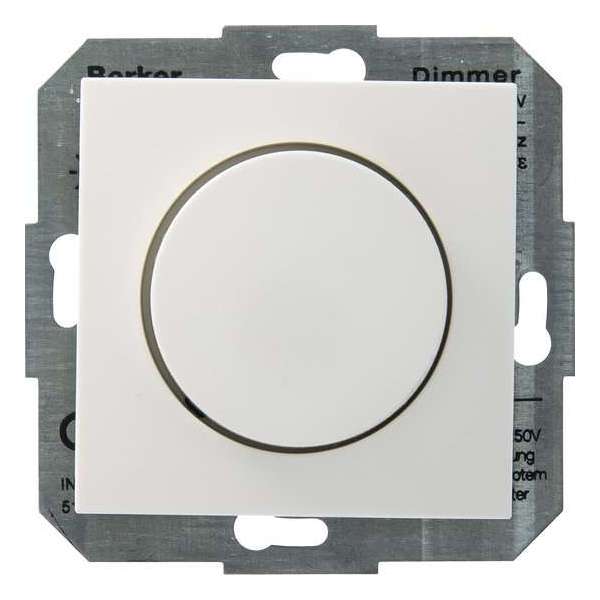 Berker S1 inbouw draaidimmer 230V gloei/halogeen wit 60-400W Berker S1 inbouw draaidimmer 230V gloei/halogeen wit 60-400W