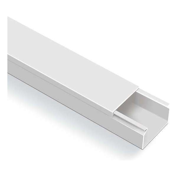 100X60 mm Kabelgoot/ leidinglijst wit 2X1 M 100X60 mm Kabelgoot/ leidinglijst wit 2X1 M
