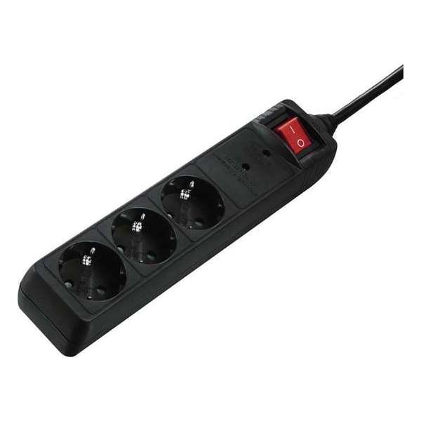 Hama 00137261 3AC outlet(s) 230V 1.3m Zwart Overspanningsbeveiliging Hama 00137261 3AC outlet(s) 230V 1.3m Zwart Overspanningsbeveiliging