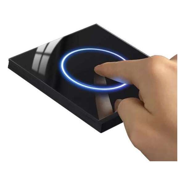 wandschakelaar Universele Standaard Verlichting 1 Gang 1 Way Switch Gehard Glas met led wandschakelaar Universele Standaard Verlichting 1 Gang 1 Way Switch Gehard Glas met led