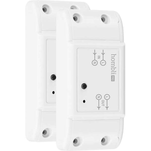 2x Hombli Smart Switch - Wifi Schakelaar  –  Bediening via Mobiele App – 2300W