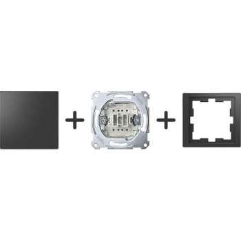 Wisselschakelaar Compleet - Antraciet - Merten D-Life - Schneider Electric - MTN3116-6534_TO