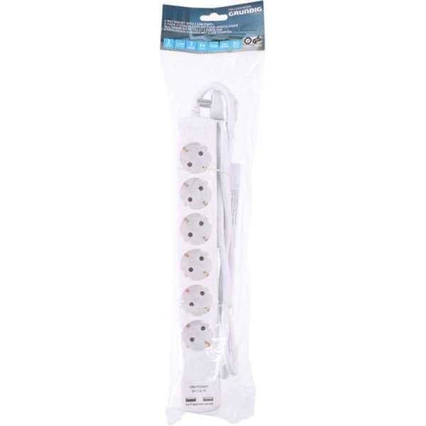 Grundig Stekkerdoos 6-voudig + 2xUSB 1,4m Grundig Stekkerdoos 6-voudig + 2xUSB 1,4m