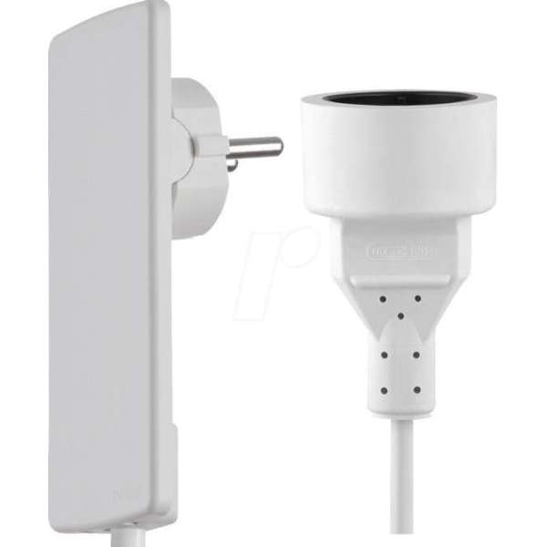 Plug (platte stroomstekker) met kabel & Plug Wit - Plug (platte stroomstekker) met kabel & Plug Wit -