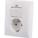 Berker Combinatie Serie Randaarde S1 - Wit