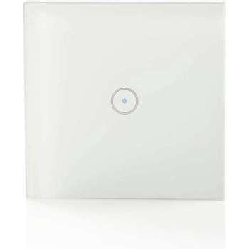 SmartLife Wandschakelaar | Wi-Fi | Enkel | Muurmontage | 86 mm | 86 mm | 1000 W | Android™ / IOS | Glas | Wit