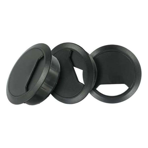 TQ4U Kabeldoorvoer - ABS Kunststof - Ø 65 mm - Verstelbaar - Zwart - 3 stuks TQ4U Kabeldoorvoer - ABS Kunststof - Ø 65 mm - Verstelbaar - Zwart - 3 stuks