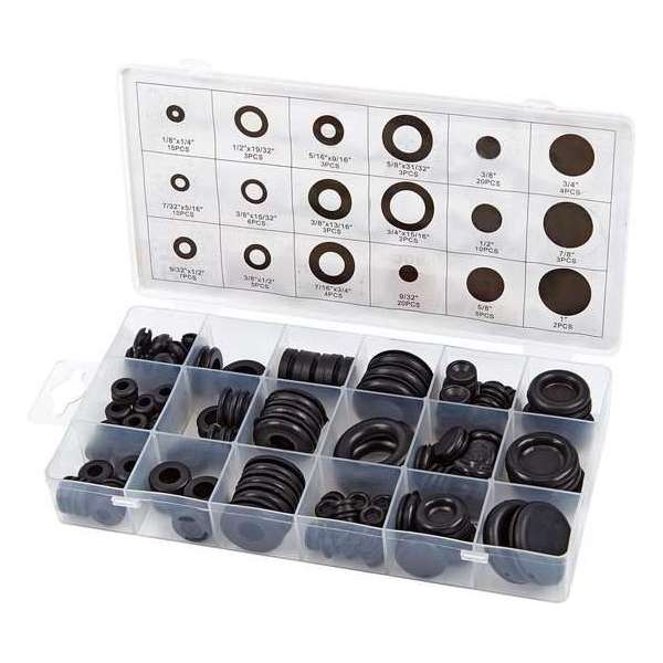 125 Delig Assortiment doorvoer tules open en gesloten 125 Delig Assortiment doorvoer tules open en gesloten