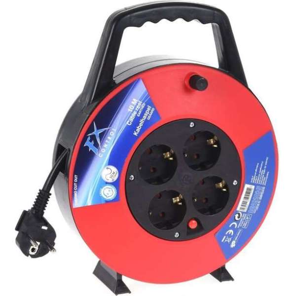 Kabelbox - 10 meter - geaard Kabelbox - 10 meter - geaard