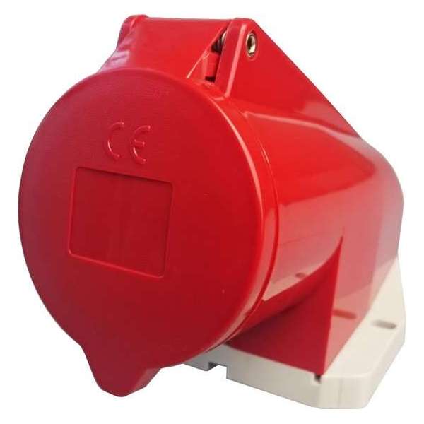 MENNEKES 32A 5-polige CEE-contactdoos met voetplaat en deksel, IP44 MENNEKES 32A 5-polige CEE-contactdoos met voetplaat en deksel, IP44
