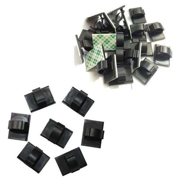 WiseGoods Kabel Clips - Cable Organizer Clips - Auto Organizer - Kabel Klem - Zelfklevende Kabelclip - 50 Stuks - Zwart WiseGoods Kabel Clips - Cable Organizer Clips - Auto Organizer - Kabel Klem - Zelfklevende Kabelclip - 50 Stuks - Zwart
