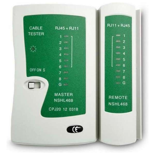 WiseGoods - Professionele Netwerk Kabel Tester - UTP Tester Voor RJ45/RJ11/RJ12 - UTP LAN - Netwerk Detector WiseGoods - Professionele Netwerk Kabel Tester - UTP Tester Voor RJ45/RJ11/RJ12 - UTP LAN - Netwerk Detector