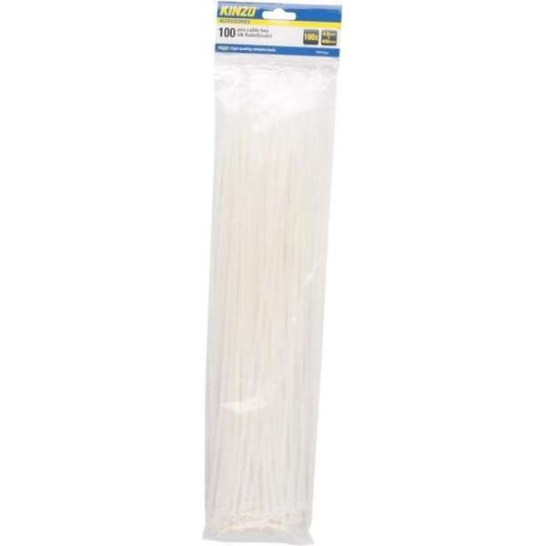 200x witte kabelbinders - 4,8 x 400 mm - Tie wraps / rips 200x witte kabelbinders - 4,8 x 400 mm - Tie wraps / rips
