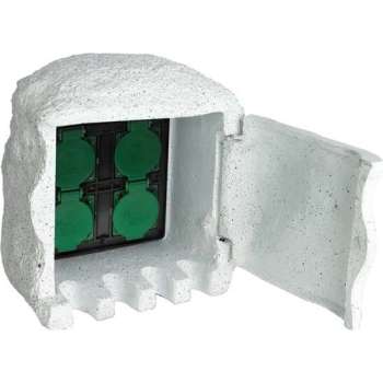 vidaXL - Stopcontact Buitenstopcontact 4 stekkers 40589
