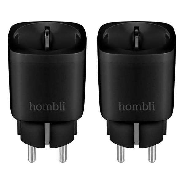 2x Hombli Slimme Stekker – WiFi – Energiemeter via mobiele app - Zwart 2x Hombli Slimme Stekker – WiFi – Energiemeter via mobiele app - Zwart