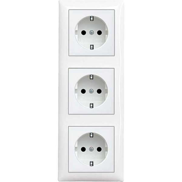 Busch-Jaeger Inbouw Wandcontactdoos Set3 Busch-Jaeger Inbouw Wandcontactdoos Set3