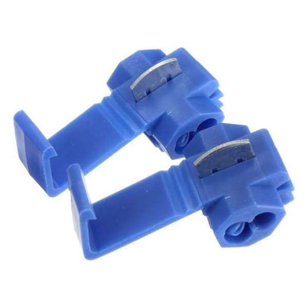Draad Connectors Aftakklem Blauw - 1.0-2.5 mm2 - 100 stuks Draad Connectors Aftakklem Blauw - 1.0-2.5 mm2 - 100 stuks