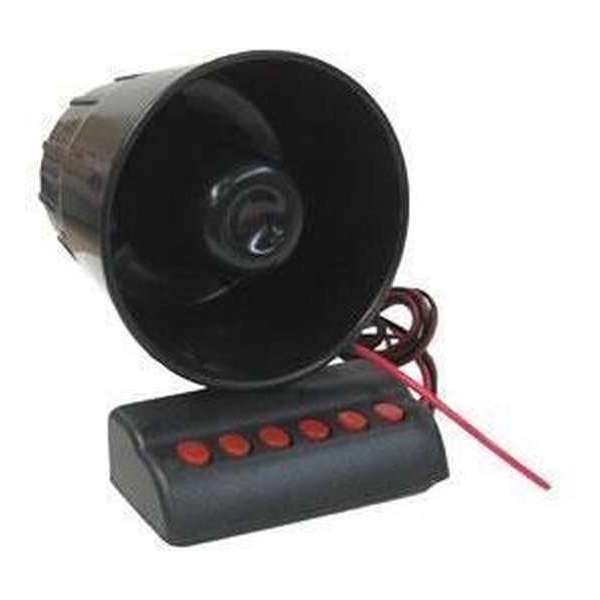 Sirene 6 verschillende tonen 24V met connector Sirene 6 verschillende tonen 24V met connector
