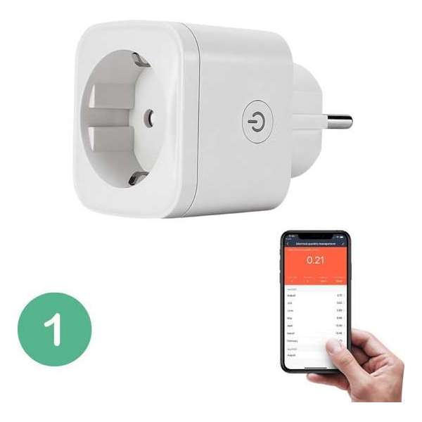 BELIFE® Smart Plug - 1 stuk - Slimme Stekker met ENERGIEMETER - Google Home & Amazon Alexa Compatible - Smart Home BELIFE® Smart Plug - 1 stuk - Slimme Stekker met ENERGIEMETER - Google Home & Amazon Alexa Compatible - Smart Home