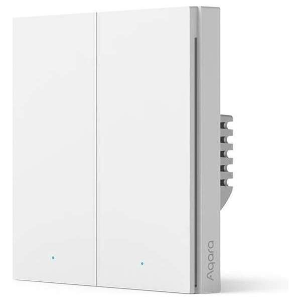 AQARA Smart Wall Switch H1 (geen nuldraad, dubbele drukker), Zigbee 3.0 - Homekit AQARA Smart Wall Switch H1 (geen nuldraad, dubbele drukker), Zigbee 3.0 - Homekit