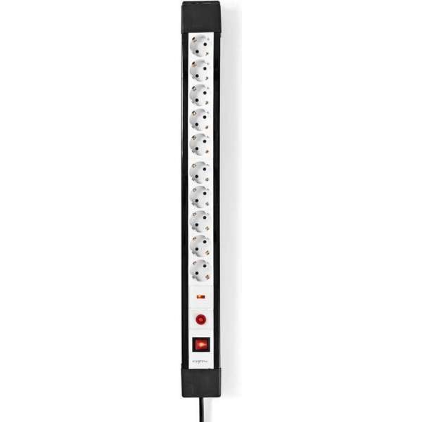 Nedis EXS103SPF1PRO Stekkerdoos Met Overspanningsbeveiliging Pro-line 10-weg 3,00 M Schuko/type F (cee 7/7) Nedis EXS103SPF1PRO Stekkerdoos Met Overspanningsbeveiliging Pro-line 10-weg 3,00 M Schuko/type F (cee 7/7)