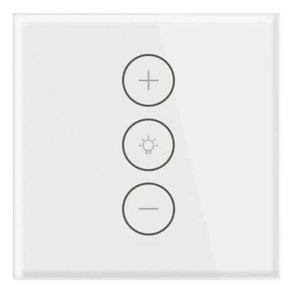 Slimme Dimmer - WiFi - App Bediening - inbouw dimmer - Touch paneel - Wit glas - Alexa - Google- WiFi - Lichtschakelaar - Tuya Slimme Dimmer - WiFi - App Bediening - inbouw dimmer - Touch paneel - Wit glas - Alexa - Google- WiFi - Lichtschakelaar - Tuya