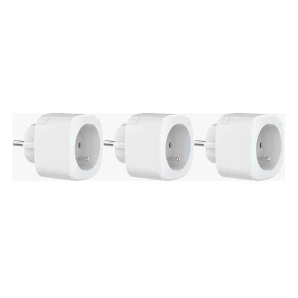 3-pack Woox Smart Plugs 16A - FR/BE Penaarding 3-pack Woox Smart Plugs 16A - FR/BE Penaarding