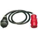 Brennenstuhl Adapterkabel Cee Ip44 400v 1,5 Meter Rubber Zwart