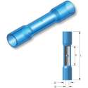 Nylon krimp doorverbinder Blauw 25st - Kabelschoen - AMP connector