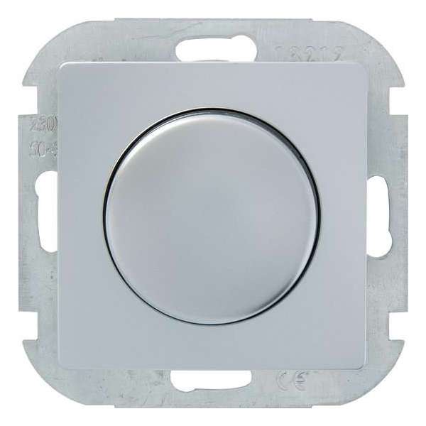 PLIEGER dimmer | serie Luna | 230V halogeen- en gloeilampen | 50 - 300 watt | druk aan/uit | aluminium PLIEGER dimmer | serie Luna | 230V halogeen- en gloeilampen | 50 - 300 watt | druk aan/uit | aluminium