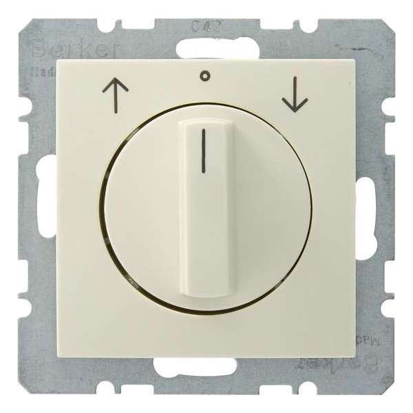 Berker inbouw Jaloezieschakelaar S.1 Crème Berker inbouw Jaloezieschakelaar S.1 Crème