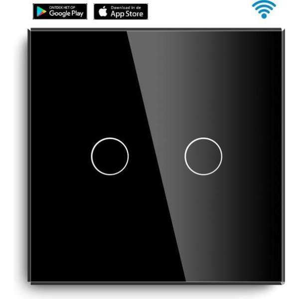SmartinHuis - Slimme serieschakelaar - Wifi - Zwart SmartinHuis - Slimme serieschakelaar - Wifi - Zwart