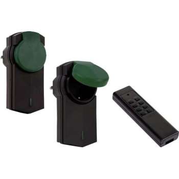 Stekkerdoos voor buiten - afstandbediening - 2 stuks
