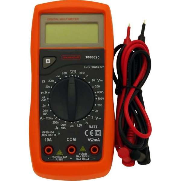 Skandia multimeter digitaal 600V 10A Skandia multimeter digitaal 600V 10A