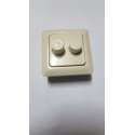 Berker M2 inbouw dimmer duo 2x150w halo creme