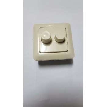 Berker M2 inbouw dimmer duo 2x150w halo creme