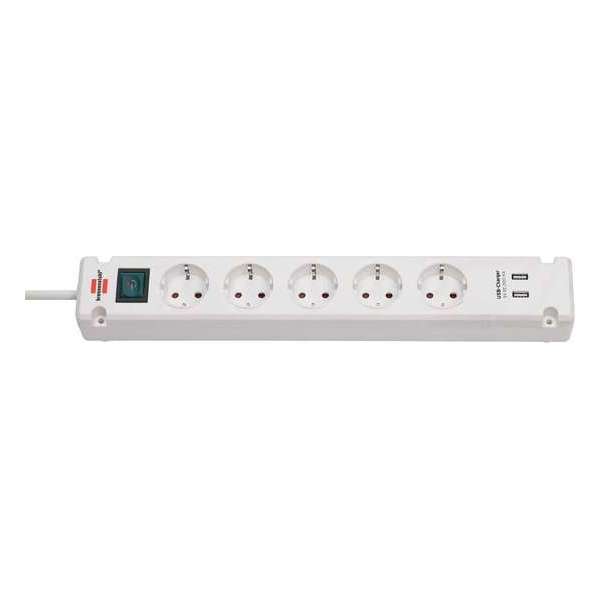 Brennenstuhl BN-1150660315 Bremounta Extension Socket 5-way 2x Usb Wit 3m H05vv-f 3g1.5 Brennenstuhl BN-1150660315 Bremounta Extension Socket 5-way 2x Usb Wit 3m H05vv-f 3g1.5