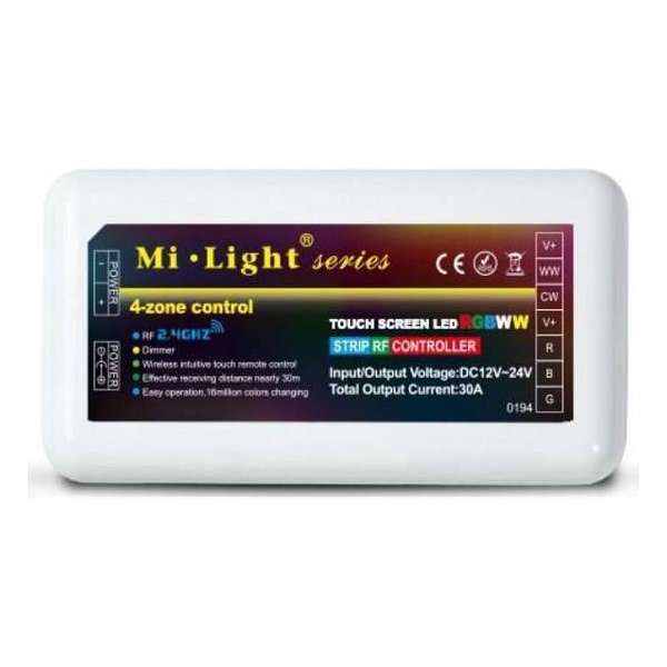 Receiver RGB / WW LED ontvanger -  RF 2.4G 4-zone (Mi-light 2.0)