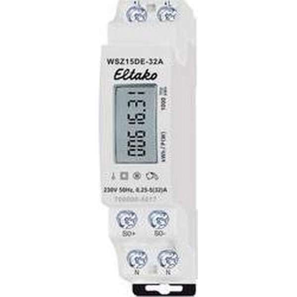 Eltako WSZ15DE-32A kWh-meter 1-fase Digitaal 32 A 1 stuk(s) Eltako WSZ15DE-32A kWh-meter 1-fase Digitaal 32 A 1 stuk(s)