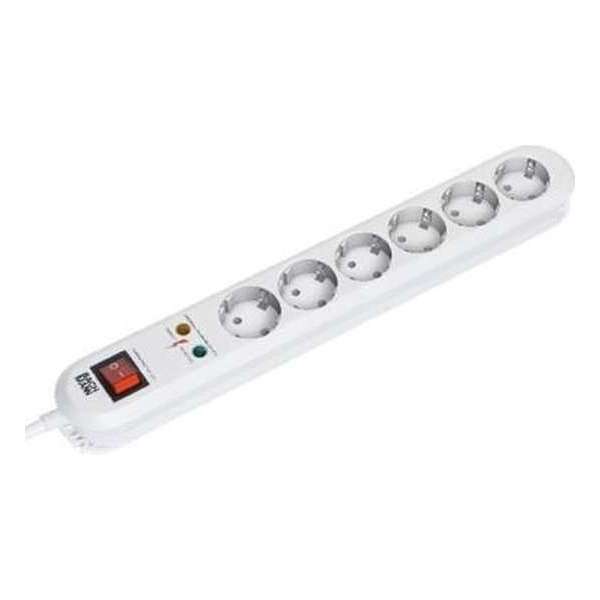 Bachmann Surge protector, 1.5m 6AC-uitgang(en) 250V 1.5m Wit Overspanningsbeveiliging Bachmann Surge protector, 1.5m 6AC-uitgang(en) 250V 1.5m Wit Overspanningsbeveiliging