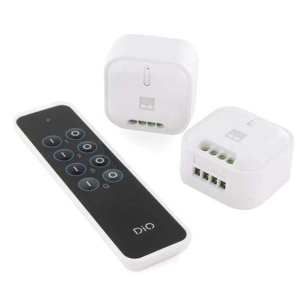 DiO 2 Draadloze Inbouw Rolluikschakelaars en DiO Afstandsbediening met 3 kanalen – Voor DiO 1.0. (433,92Mhz) DiO 2 Draadloze Inbouw Rolluikschakelaars en DiO Afstandsbediening met 3 kanalen – Voor DiO 1.0. (433,92Mhz)