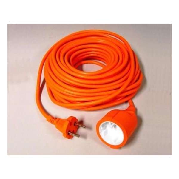 Verlengkabel 33 m - Dikte 2 x 1,00 mm² - Oranje Verlengkabel 33 m - Dikte 2 x 1,00 mm² - Oranje