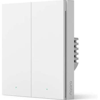 AQARA Smart Wall Switch H1 (met nuldraad, dubbele drukker), Zigbee 3.0 - Homekit