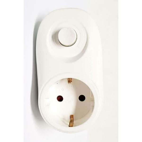 Stopcontact dimmer, Plugin dimmer 280 watt Randaarde Stopcontact dimmer, Plugin dimmer 280 watt Randaarde