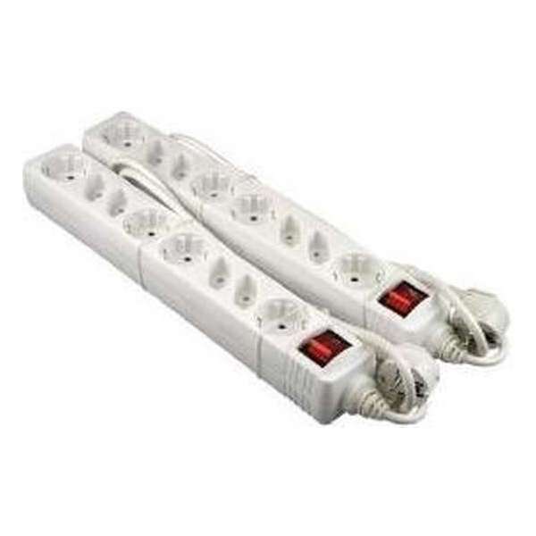 VB 61055 Tafelcontactdoos 4xRA + 4x Euro + Schakelaar 1,5M 2 Stuks VB 61055 Tafelcontactdoos 4xRA + 4x Euro + Schakelaar 1,5M 2 Stuks