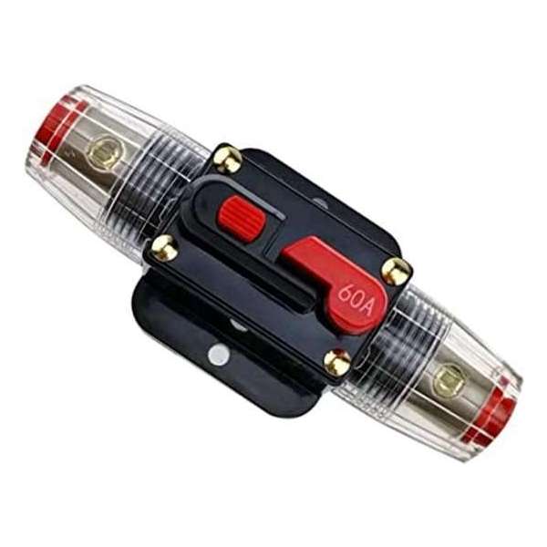 60A 12V-24V Inline stroomonderbreker Handmatige reset schakelaar Zekering 60A 12V-24V Inline stroomonderbreker Handmatige reset schakelaar Zekering