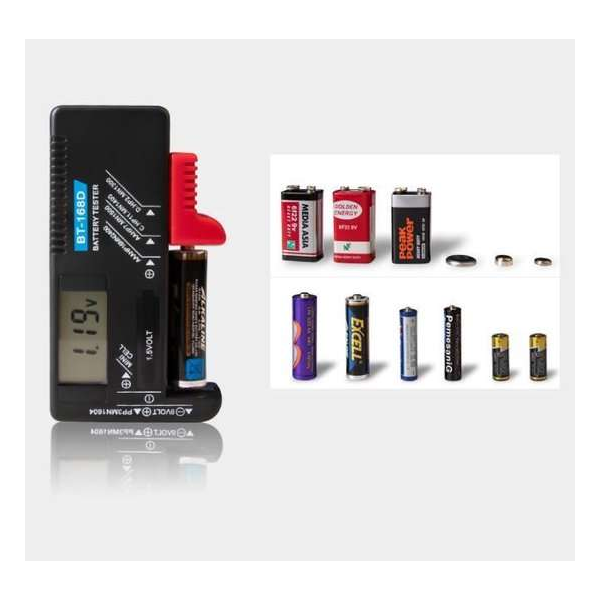 Batterijtester - Batterijen Meter - Digitale Accutester - Eenvoudig Batterijen Testen Batterijtester - Batterijen Meter - Digitale Accutester - Eenvoudig Batterijen Testen