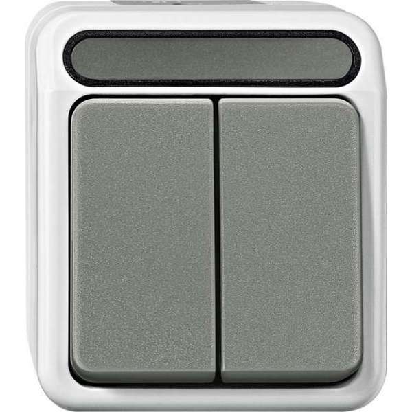 Serieschakelaar Buiten - Opbouw - Grijs - Aquastar - Schneider Electric - MTN3115-8029 Serieschakelaar Buiten - Opbouw - Grijs - Aquastar - Schneider Electric - MTN3115-8029